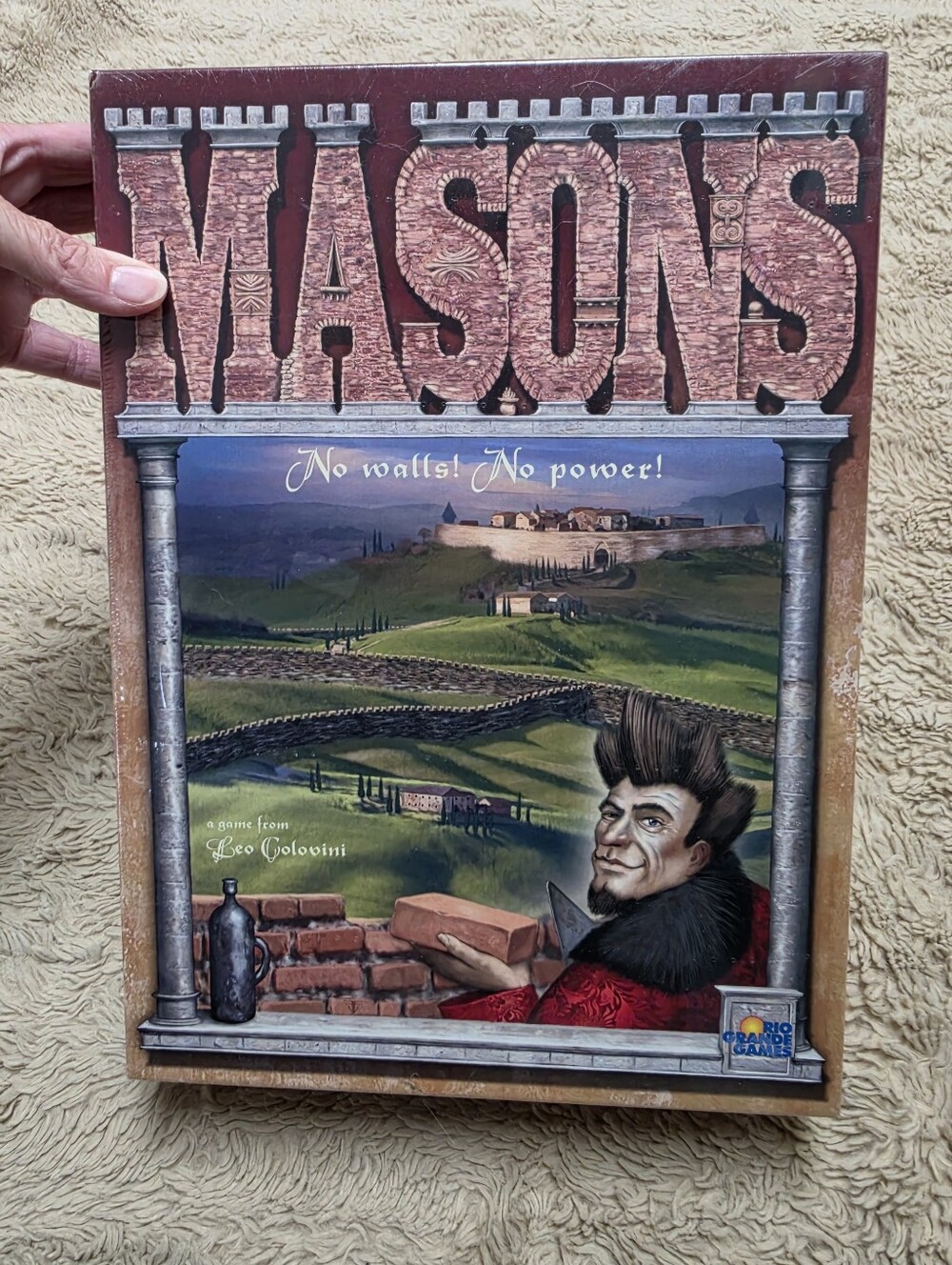New Sealed Mason Strategy Board Game By Leo Golovini
